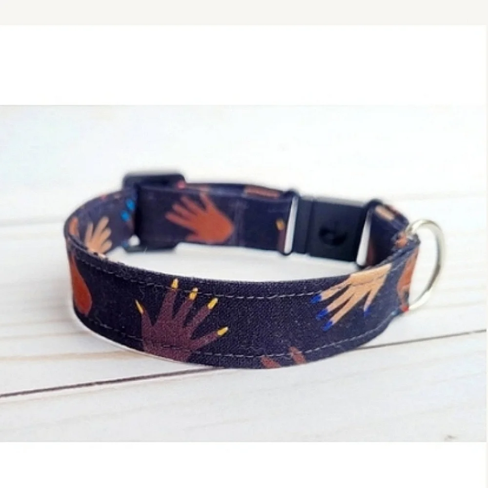 Cat collar, small dog, break-away collar, black history themed